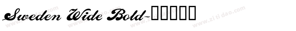 Sweden Wide Bold字体转换
